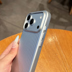 Luxury Phone Case For iPhone 18 17 Pro Max 16 15 14 Plus 13 12 Slim Matte Luggage Striped Textured Corrugated Shockproof Cover
