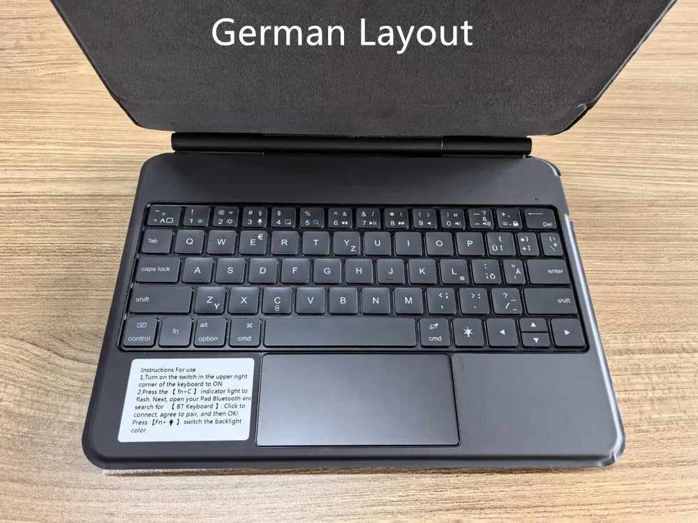 Magic Keyboard Folio For Xiaomi Pad 7 2024 Mi Pad 7 8 Pro 11.2' Tablet Smart Case For Xiaomi Pad 8 Spanish German Keyboard Cover