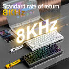 ATTACK SHARK X68HE X68Pro He Magnetic Mechanical Keyboard for Pro Gaming 0.01mm Rapid Trigg 8000Hz SOCD/Rs 0.125ms 128K Rate
