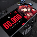 Anime Mask Girl Mouse Pad YUki Aim Gaming Speed Mouse Mat Game Premium Mousepad Gamer E-Sports Desk Mat Computer Keyboard Mats