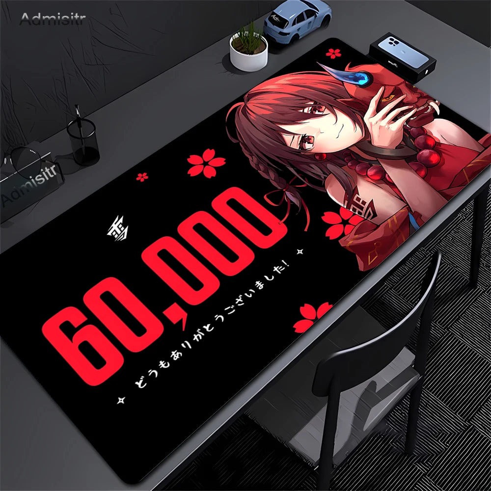 Anime Mask Girl Mouse Pad YUki Aim Gaming Speed Mouse Mat Game Premium Mousepad Gamer E-Sports Desk Mat Computer Keyboard Mats