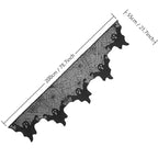1pc Halloween Lace Mantel Scarf Spider Web Ghost Edge Fireplace Table Runner Decor, Party Atmosphere Decorative Tablecloth