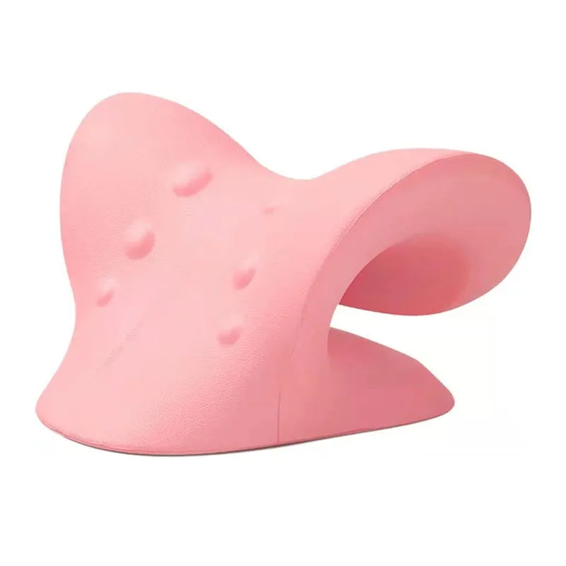 Massage Pillow Neck Shoulder Cervical Chiropractic Traction Device Head Back Relaxer for Pain Relief Body Massager
