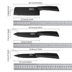 Kitchen knife set, including cleaver, chef's knife, and fruit knife, with knife block, suitable for peeling meat and vegetables