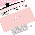 Pink Cherry Blossoms Mousepad Home Computer Table Large Pc Mouse Pad Art Sakura Keyboard Mause Rug Desk Mat Office Accessories