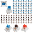 150PCS Switch for Keyboard 3Pin Dustproof Linear Tactile Clicky Silent Switches for MX Mechanical Keyboards Gaming Switch DIY