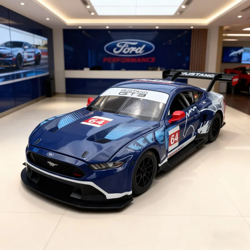 1:24 BMW M4 GT3 Alloy Sports Car Model Diecast Metal Toy Car Vehicles Model Simulation Sound and Light Collection Childrens Gift