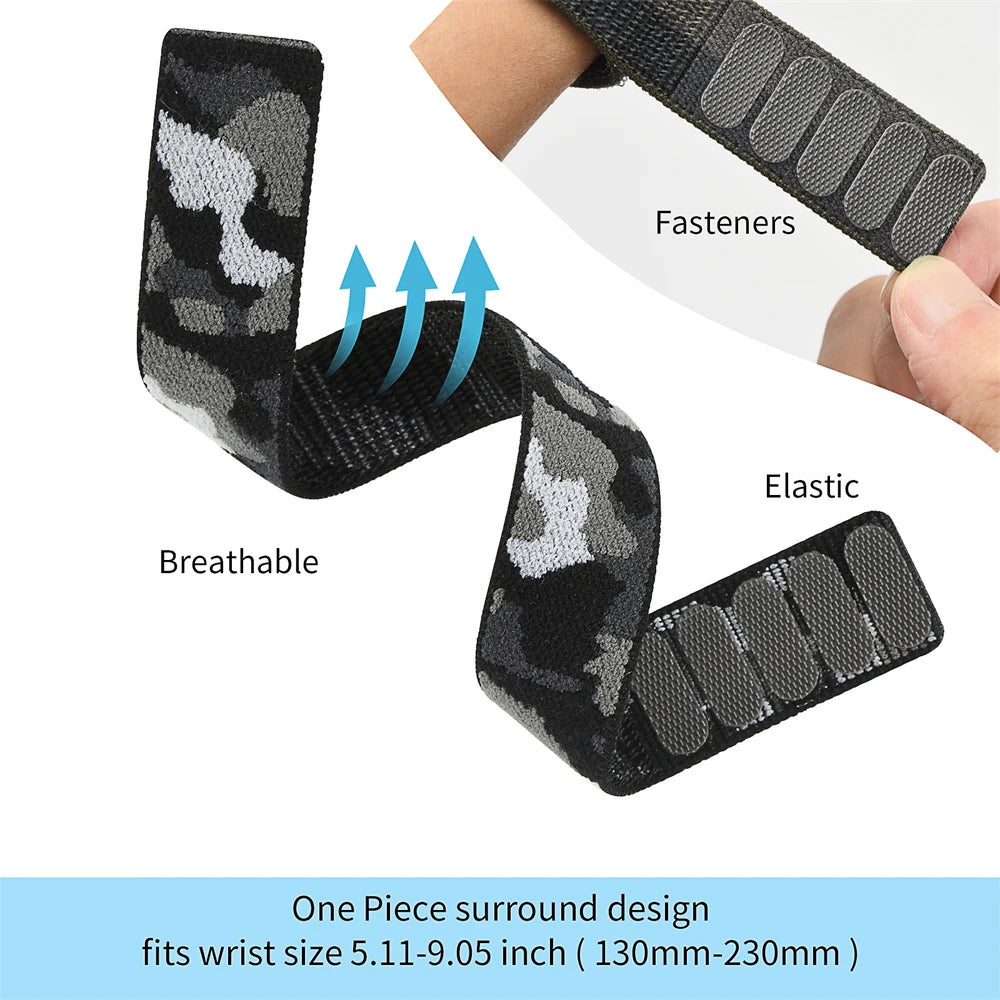 22mm 26mm QuickFit Nylon Loop Strap For Garmin Tactix 7 AMOLED Delta Bravo Band For Garmin Fenix 7X 6 PRO 5 3 Braided Watchbands