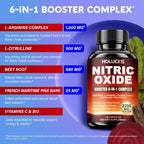 Nitric Oxide Booster Pre-Workout Boosts Muscle, Pump, Energy and Endurance, Performance & Muscle Mass, Beet Root Supplement