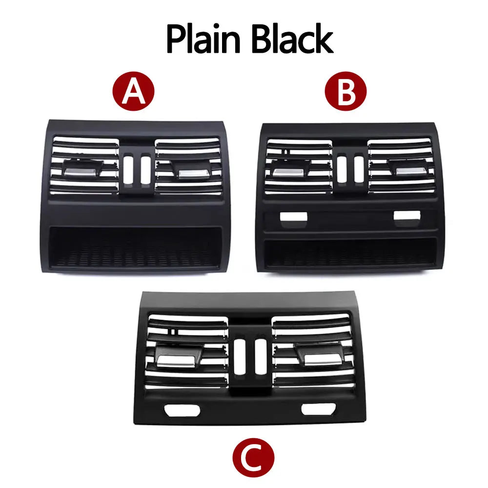 LHD RHD Car Front Rear Air Conditioning Chromed AC Vent Grille Outlet Cover Panel For BMW 5 Series F10 F11 F18 520i 523i 525i