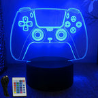 NEON GAMER 3D Lamp LED Night Light Gaming Setup RGB Children's Lamps Gamer Room Decoration Bedroom Table Lamp Personalized Gifts