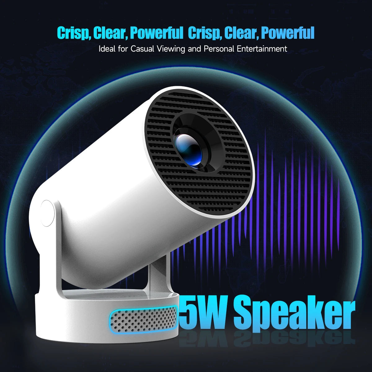 Magcubic HY300 Pro+ 8K Android 14 Portable Projector 8000 Lumens WiFi 6 BT5.4 Outdoor Theater 5W HiFi Speaker 720P HD Supported