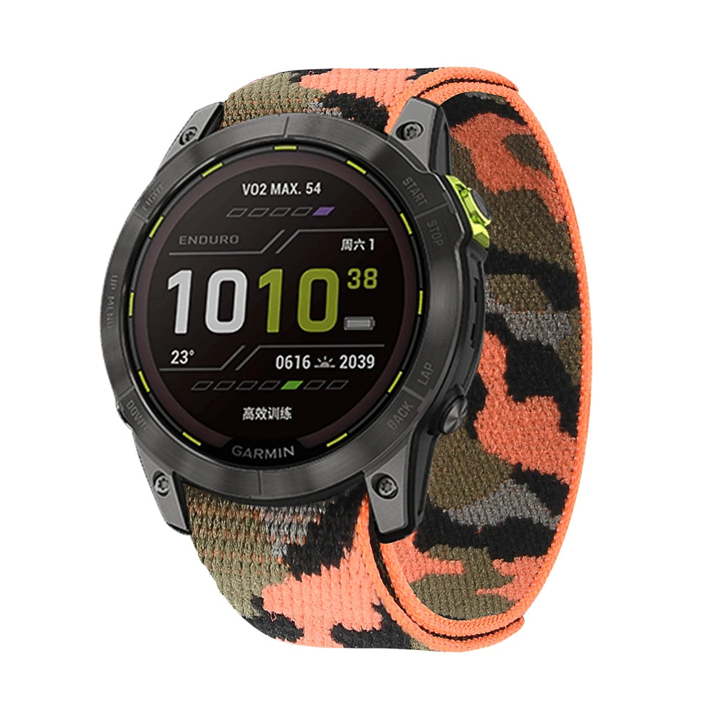 22mm 26mm QuickFit Nylon Loop Strap For Garmin Tactix 7 AMOLED Delta Bravo Band For Garmin Fenix 7X 6 PRO 5 3 Braided Watchbands