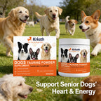 Dogs Taurine Powder Support Heart Health Boosts Vital Energy Levels Maintain Healthy Joint Movement Daily Nutrition Supplements
