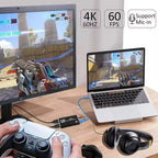 New 4K HDMI-Compatible USB 3.0 Video Capture Card 1080P 60FPS 60Hz Video Recorder Grabber for OBS Capturing Game Card Live Streaming