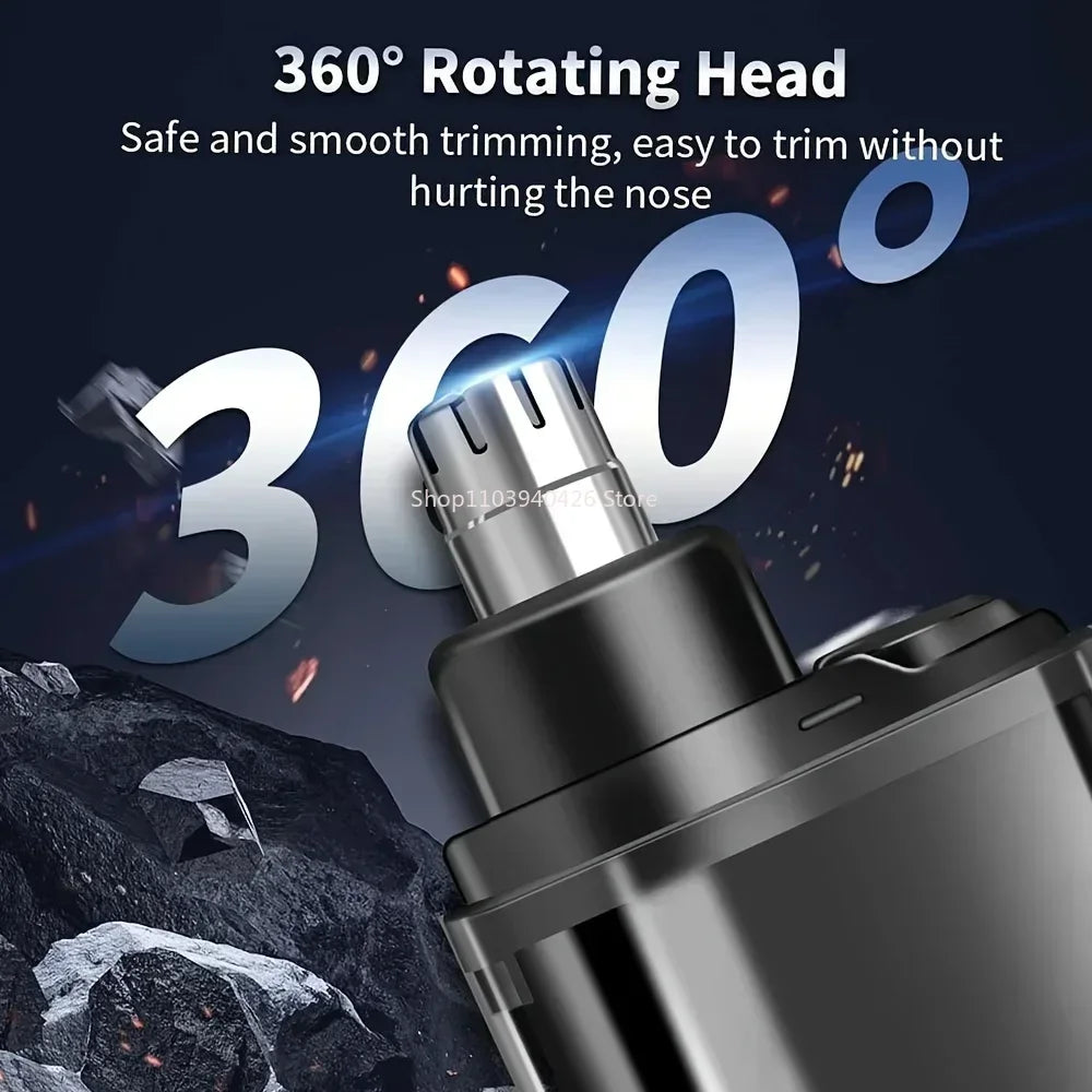 Electric Nose & Ear Trimmers for Men USB Rechargeable  Portable Mini Compact Design with Fast Charge Electric Grooming Kit