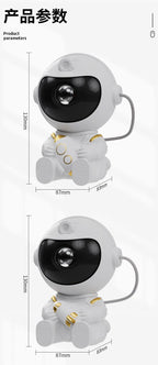 LED Star Galaxies Projector Night Light Astronaut Starry Sky Bedroom Room Decor Children's Gift - LED Atmosphere Creating Lamp