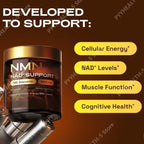 NMN 1000 Mg Capsule Supplement 4-in-1 Formula with TMG, Quercetin & Resveratrol NAD+ Supplement Supports Energy 60 Capsules