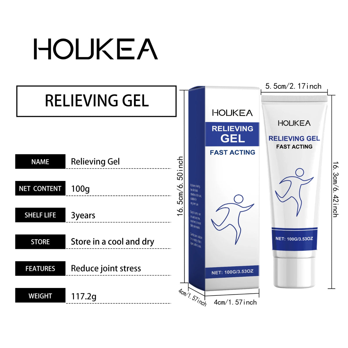 Body Soothing Massage Gel, Muscle‑Relaxing, Skin‑Friendly, Easy‑Absorbing, Gentle Daily Care for Joints,Knees,Blbows & Shoulders