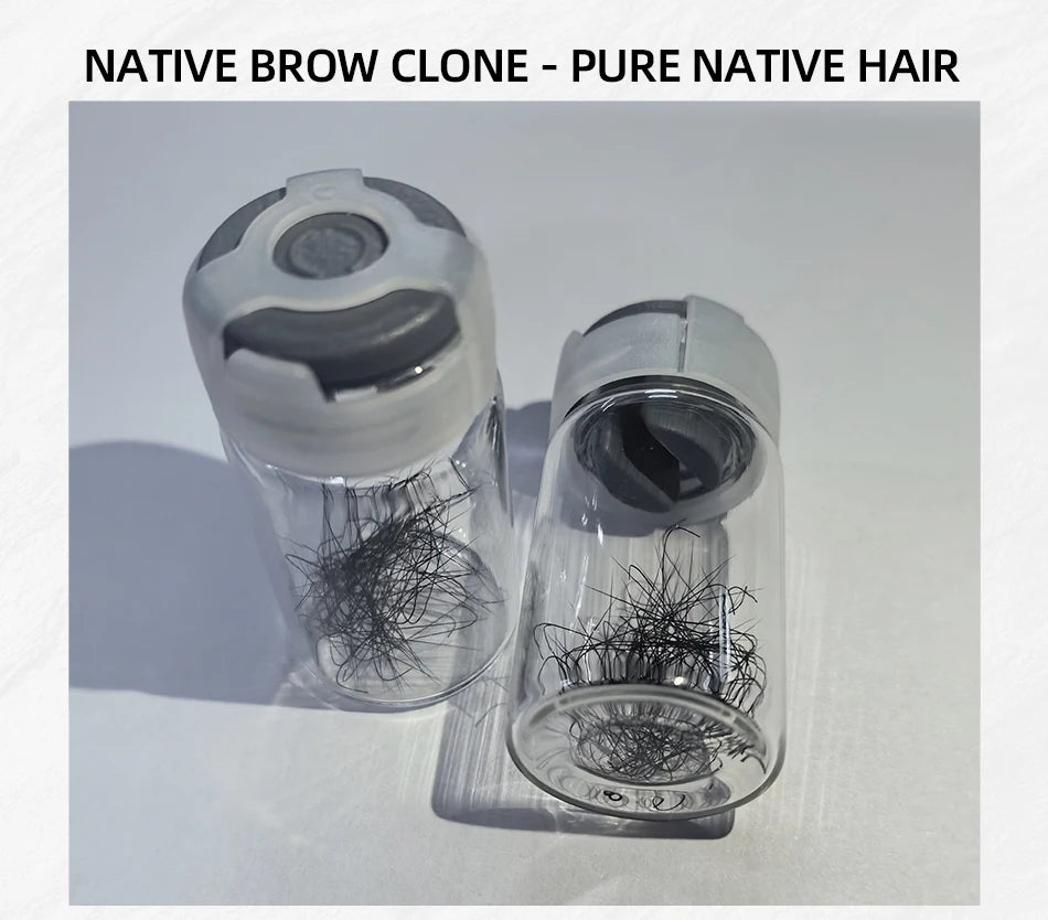 Real Eyebrow Texture Protein Fiber Cloned Eyebrows - Semi-Permanent PMU Microblading Eyebrow Pigment, Permanent Makeup Artists
