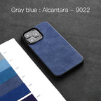 Solid Color Alcantara Phone Case for iPhone 17 Pro Max 17air 16 Pro 16E 15 Plus 14 13 12 Mini 11 XS XR Suede Leather Hard Cover