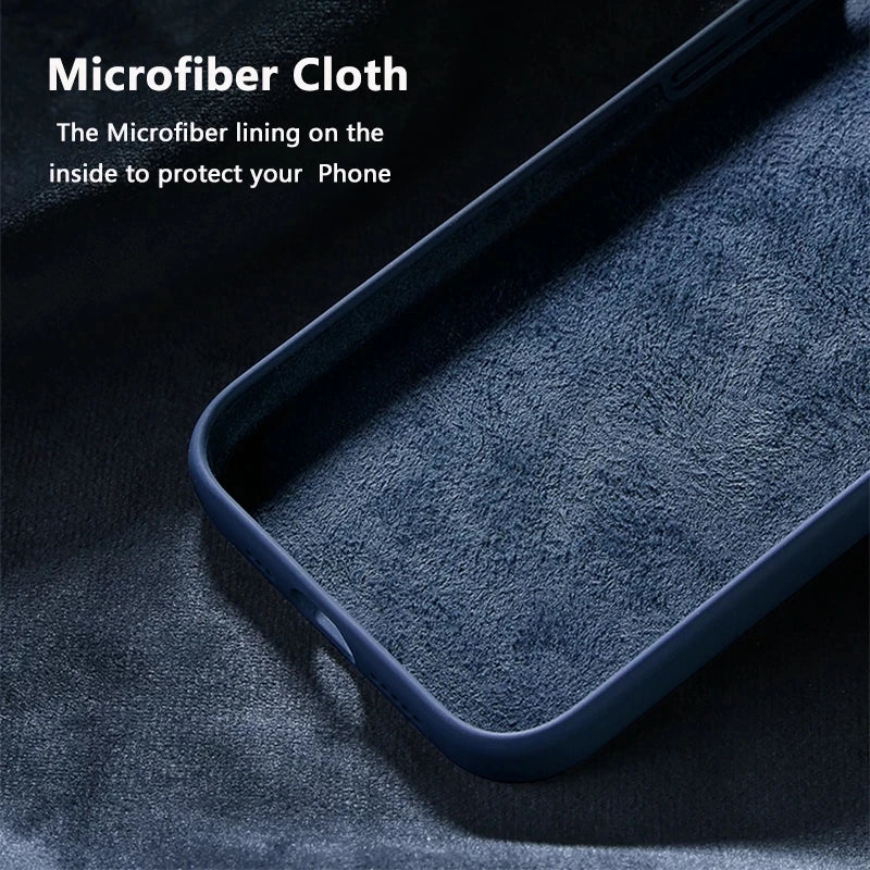 Luxury for Color Matte Case for iPhone 18 17 16 15 14 13 Pro Max 18 17 16 15 14 13 Soft Liquid Silicone Ultra Slim Cover