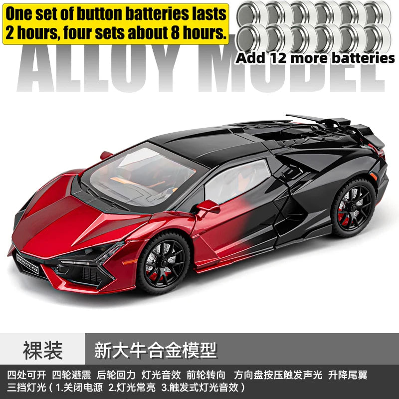 1:24 Lamborghini Revuelto Super Sports Car Alloy Metal Diecast Model Car Ornament Decoration Collectibles Kids Toy Birthday Gift
