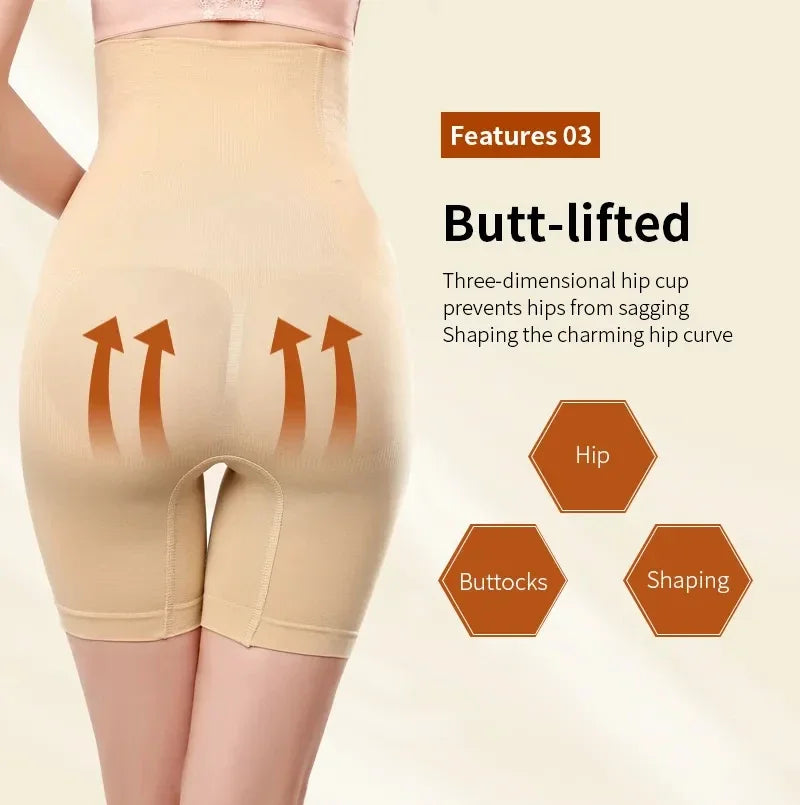 Women's Underwear High Waist Shaping Boyshort Panties Body Shaper Tummy Control Butt Lifting Slimming Shorts Workout Shapewear