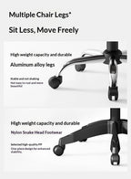 Ergonomic Office Chair High Back Lumbar Support Adjustable Mesh Seat Reclining Headrest Swivel Gaming Computer Desk Chair