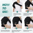 Enlarge Electric Heating Shoulder and Knee Massager 3 Levels Electric Vibration Muscle Relax Belt For Arm Muscle