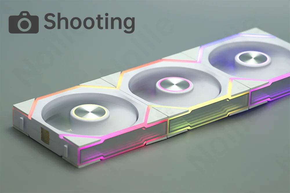 Nollie FAN GC120 ARGB Cooling Fan Modular Stackable Splicing PWM Silent 120mm RGB Fans