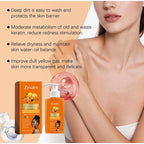 Turmeric Orange Vitamin C Body Wash Fresh Fragrance Shower Gel Moisturizing Brightening Exfoliating Deep Cleaning Smooth Skin