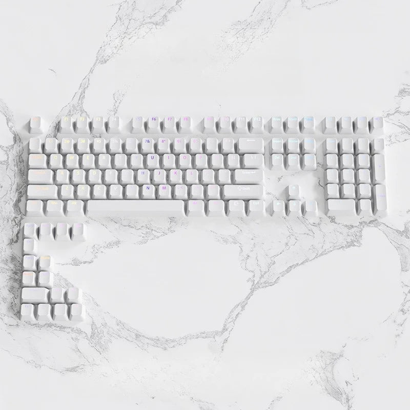 2026 Original Daylight Keycaps PTB Translucent, Side-engraved Oem 135 Keys, Customized To Fit 60/84/98/108 Mechanical Keyboards.