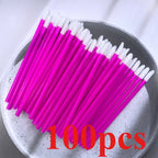 100Pcs Disposable Lip Brush Eyelash Extension Makeup Brushes Lash Extension Mascara Applicator Lipstick Wands Cosmetic Tools