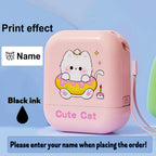 Personalized Cute Name Stamp Waterproof Clothing Label for Kids Self Ink Stamp for Kindergarten School Bags Custom Stamp
