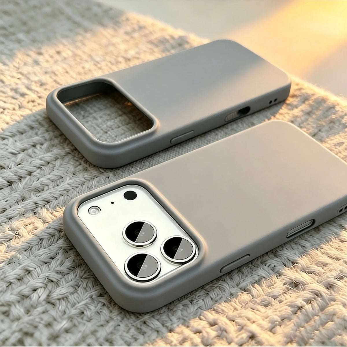 Official Original Liquid Silicone Phone Case for iPhone 18 Pro Max 17 16 15 11 12 14 13 18 Pro Max Shockproof Flannel Full Cover