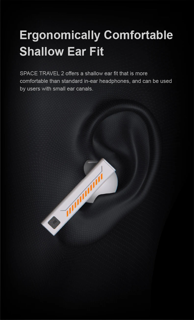 MOONDROP Space Travel 2 TWS Wireless Earbuds Bluetooth 6.0 ANC HiFi Low Latency Game Mode