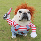 Halloween Dog Costumes Funny Dog Clothes Adjustable Pet Cat Cosplay Costume Sets Novelty Clothing For Medium Large Dogs Pug 2023