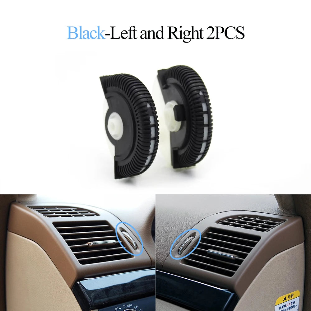 2/3PCS Set Car Front Air Conditioning AC Vent Rolling Wheel For Mercedes BENZ E Class W211 E200 E300 E230 E260 E280 2003-2008