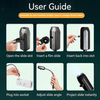 USB Starry Sky Projector Lamp 360° Rotatable Flexible Hose Planet Galaxy Projection Light with 17/12 Pcs Film Slides Bedroom