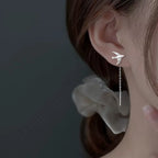 New Swallow Bird Girl Drop Earrings Cute Animals Chinese China Chic Tassel Dangle Earrings Women's Fashion Jewelry Accessories