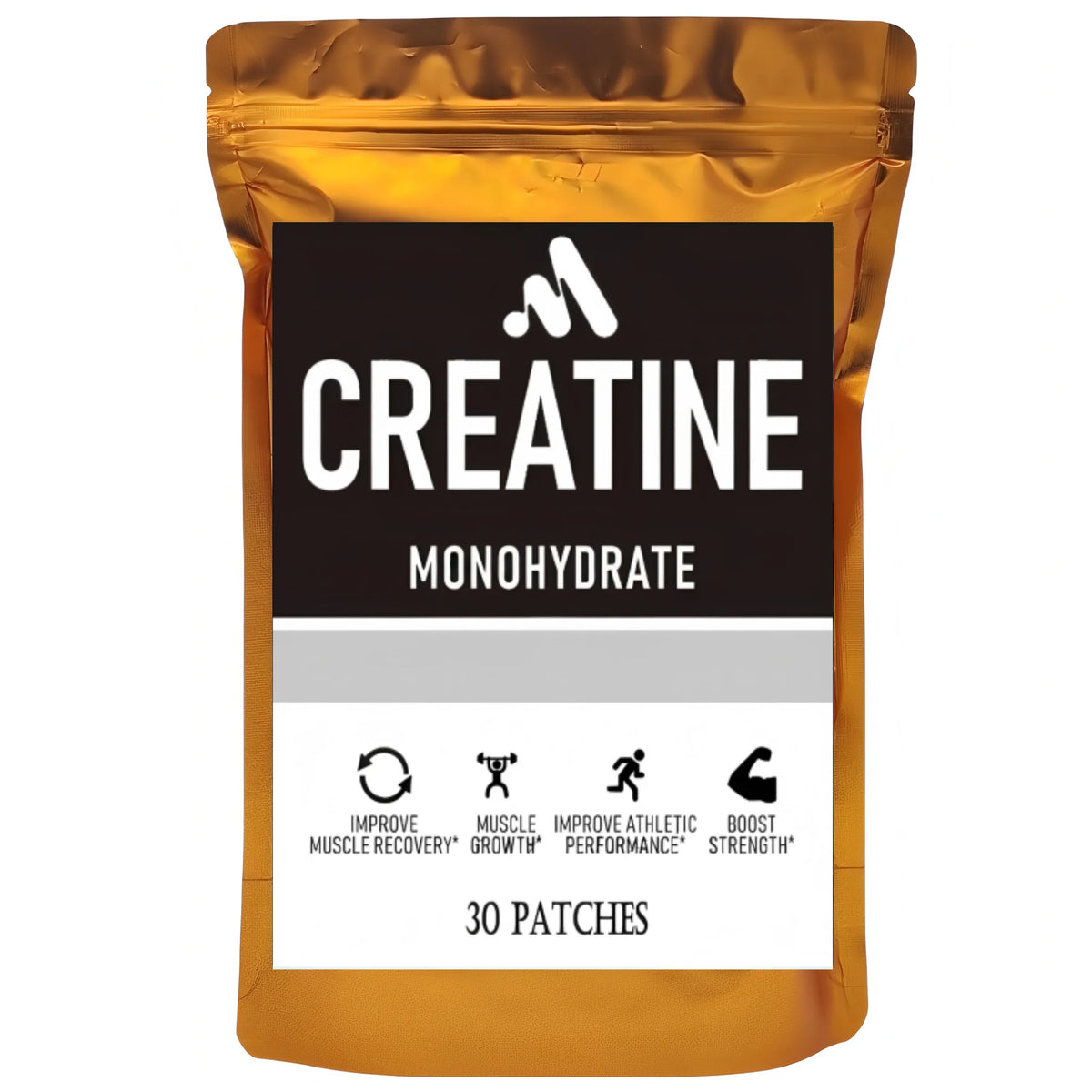 30 Patches Creatine Monohydrate Transdermal Patches- Support Muscles, Cellular Energy and Cognitive Function