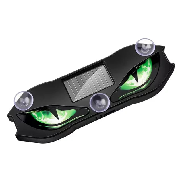 KEVANLY Solar Power Car Demon Eye Light Cool Flashing Warning Light Dynamic Safety Vehicle Signal Lights Universal