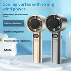 HOMEFISH Portable Handheld Fan USB Rechargeable High-Speed Electric Cooling Fan for Personal Use