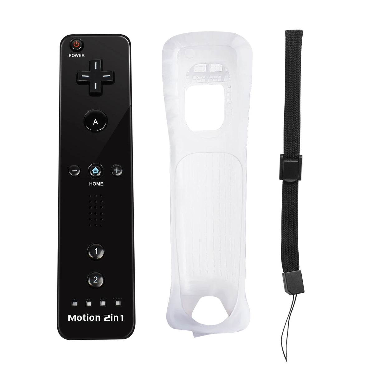 For Nintendo Wii/Will U Joystick 2in1 Wireless Remote Gamepad Controller Set Optional Motion Plus with Silicone Case Video Game