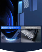 Magnetic Liquid Silicone Case For Iphone 14 13 12 Mini 11 Pro Max X Xs Xr Apple Magsafe Original Magnet Camera Precision Hole