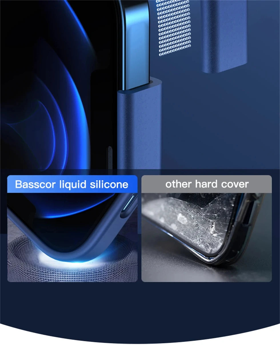 Magnetic Liquid Silicone Case For Iphone 14 13 12 Mini 11 Pro Max X Xs Xr Apple Magsafe Original Magnet Camera Precision Hole
