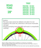 CYCLAMI Ultralight Bike TPU Inner Tube 700C 700 X 18 23 25 28 30 32 Road Bicycle TPU Material Tire 45mm 60mm Length French Valve