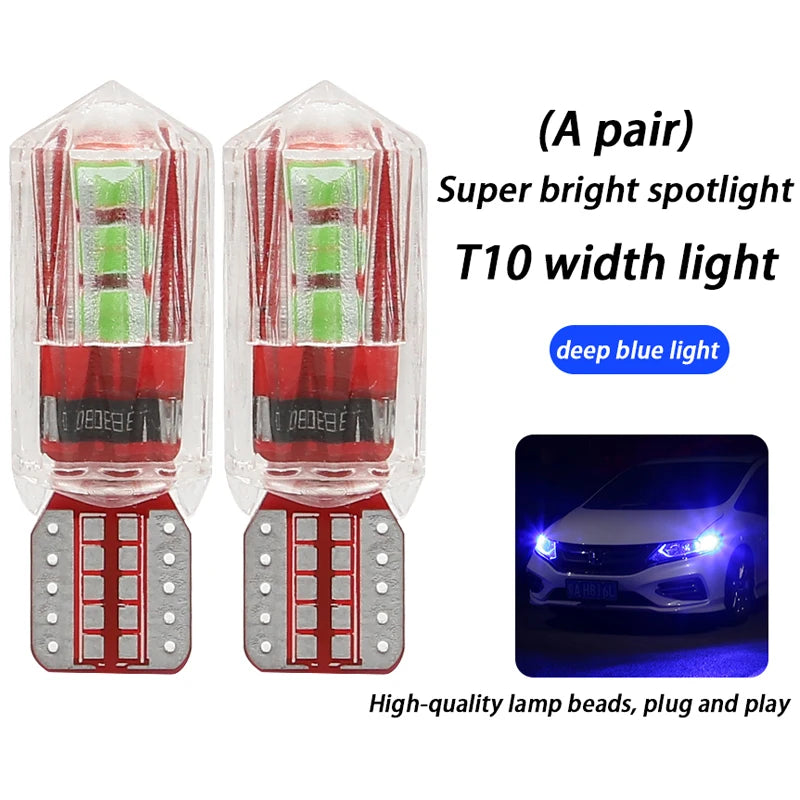 Width light modified car led lens t10 small light bulb super bright car exterior lights running lights general wholesale h11 h7