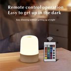 NEW LED Touch Night Light Rechargeable RGB Dimmable Table Lamps Remote Control Ambient Light for Bedroom Living Room